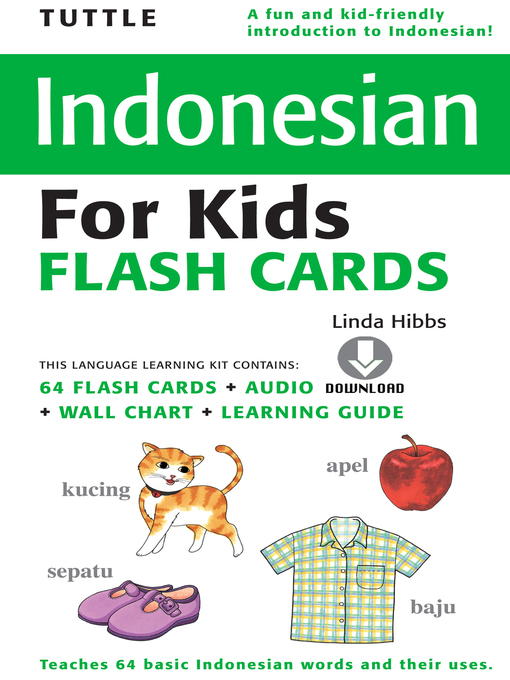 Title details for Tuttle Indonesian for Kids Flash Cards by Linda Hibbs - Available